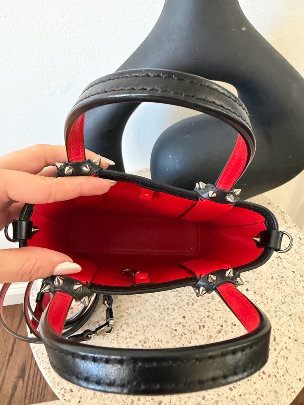 CHRISTIAN LOUBOUTIN CABATA MINI TOTE BAG - Picture 11 of 13